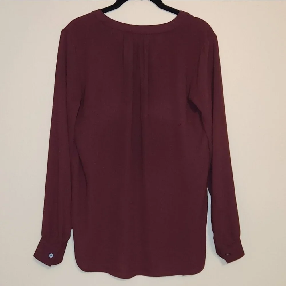 Ann Taylor Long Sleeve Blouse - Picture 3 of 4